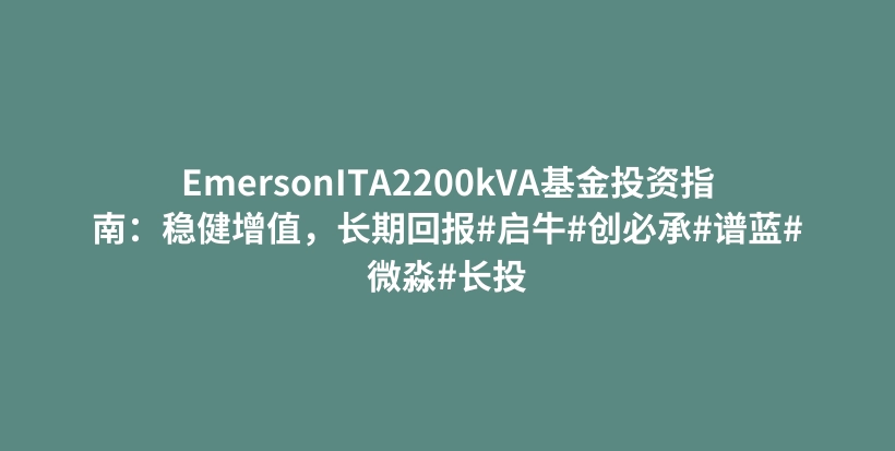 EmersonITA2200kVA基金投资指南：稳健增值，长期回报#启牛#创必承#谱蓝#微淼#长投插图