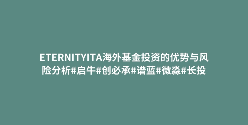 ETERNITYITA海外基金投资的优势与风险分析#启牛#创必承#谱蓝#微淼#长投插图